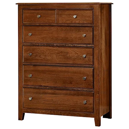 Solid Wood Loft Chest - 5 Drawers